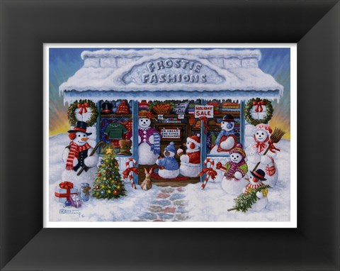 Framed Frostie Fashions Print
