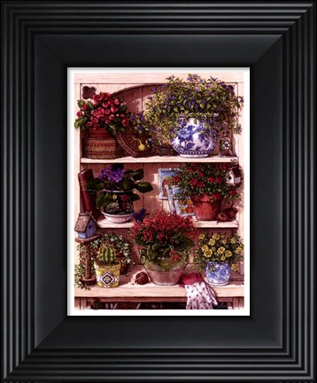 Framed Flower Cupboard Print