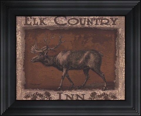 Framed Elk Country - Mini Print
