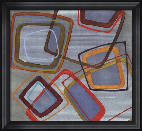 Framed River Run II Print