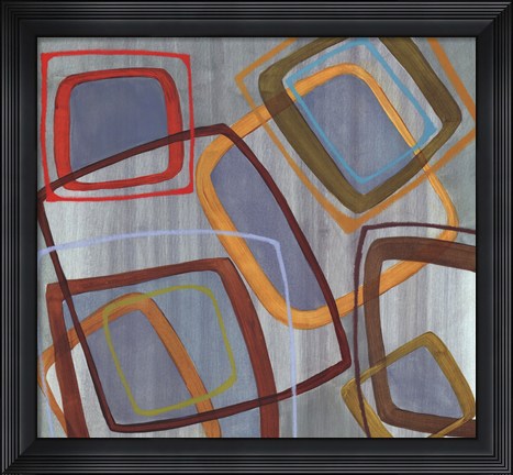 Framed River Run I Print