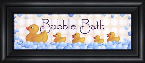 Framed Bubble Bath Print