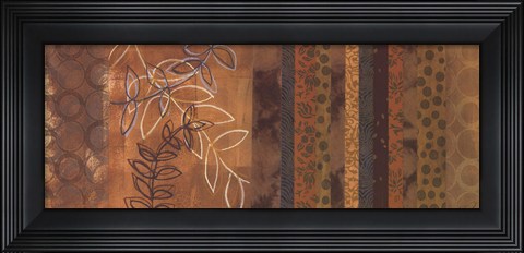 Framed Golden Connection I - mini Print