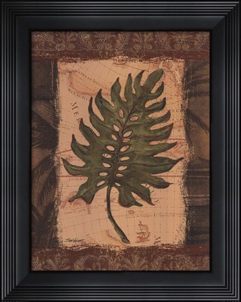 Framed Tropical Leaf II Print