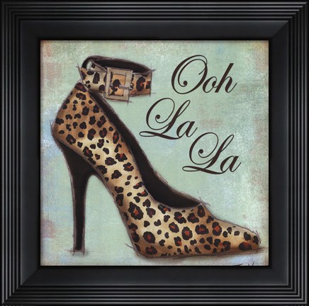 Framed Exotic Shoe I Print