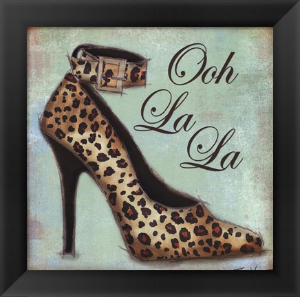 Framed Exotic Shoe I Print