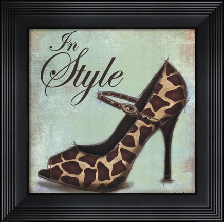Framed Exotic Shoe II Print
