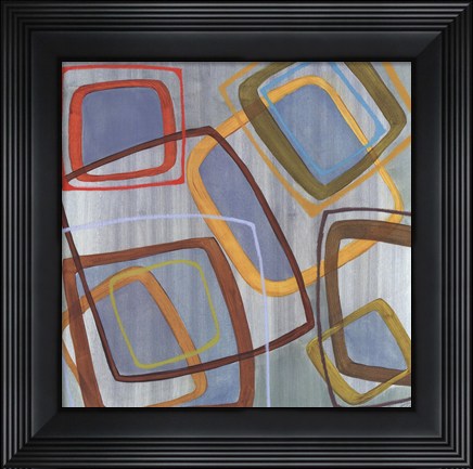 Framed River Run I - mini Print