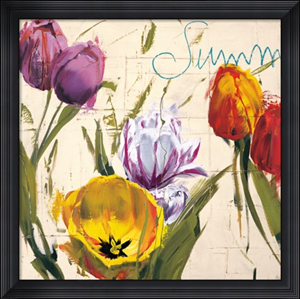 Framed Summer Tulips Print
