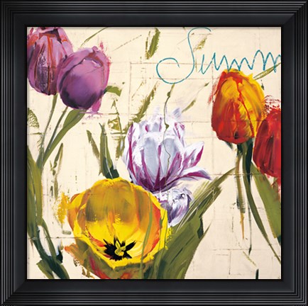 Framed Summer Tulips Print