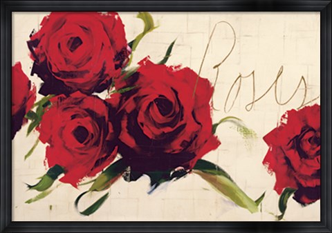 Framed Roses Print