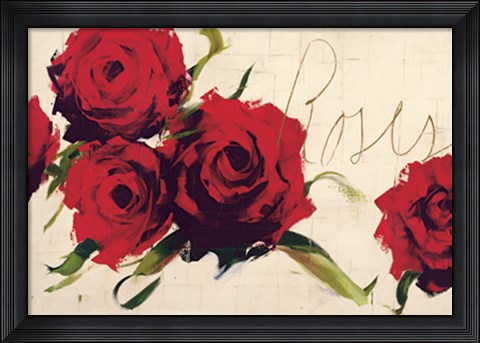 Framed Roses Print