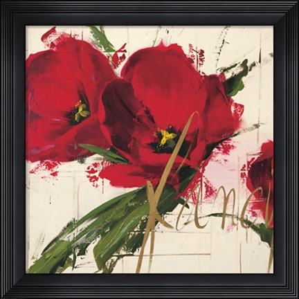 Framed Fancy Tulips Print