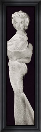 Framed Marilyn Monroe - Glancing Over Shoulder (detail) Print