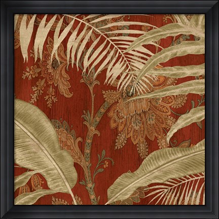 Framed Tropical Garden I Print