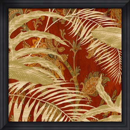 Framed Tropical Garden II Print
