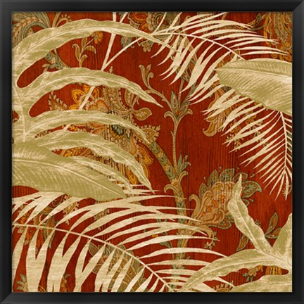 Framed Tropical Garden II Print
