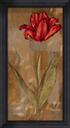 Framed Red Impression I Print