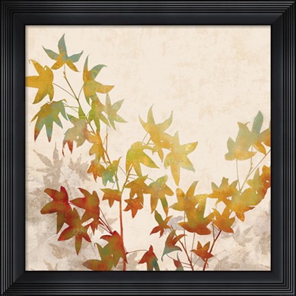 Framed Turning Leaves I Print