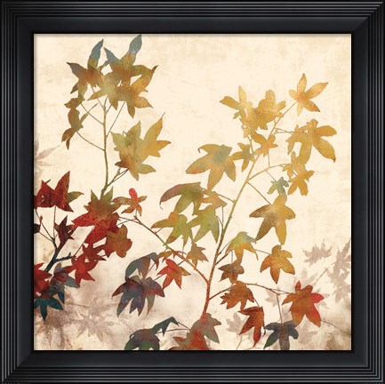Framed Turning Leaves II Print
