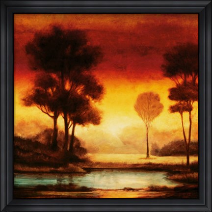Framed Evening Light I Print