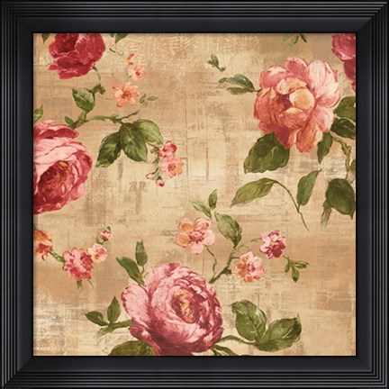 Framed Rose Garden II Print