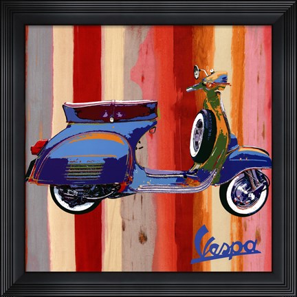 Framed Pop Vespa II Print