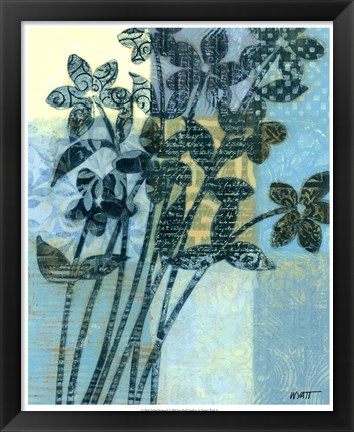 Framed Quilted Bouquet II Print