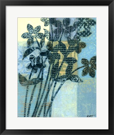 Framed Quilted Bouquet II Print