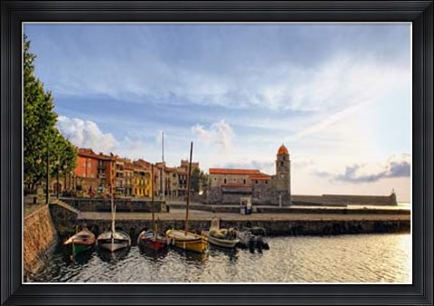 Framed Castle on the Coast Print