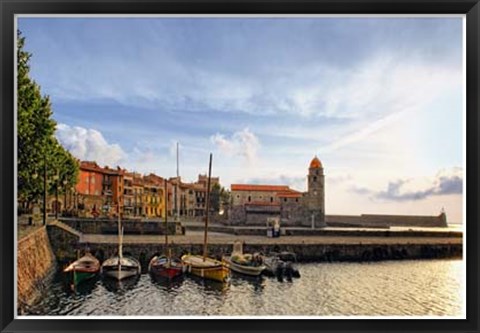 Framed Castle on the Coast Print