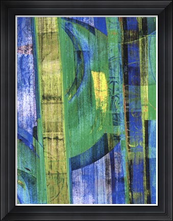 Framed Blue on Blue II Print