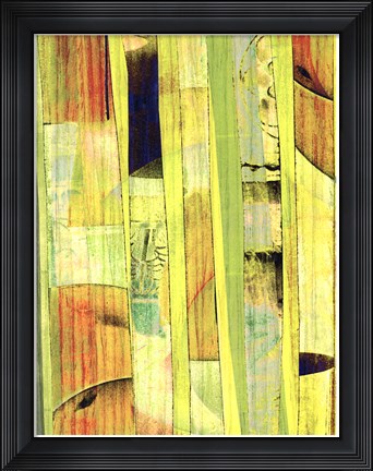 Framed Yellow Mix I Print