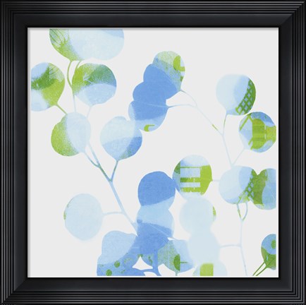 Framed Blue Plums I Print