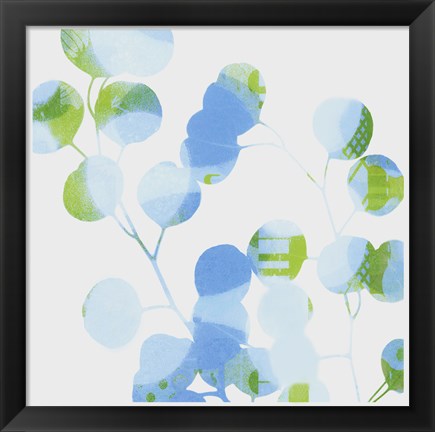 Framed Blue Plums I Print