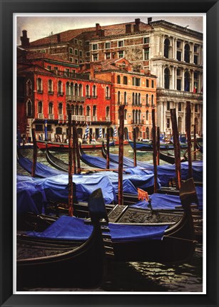 Framed Venetian Canals I Print