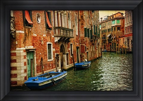 Framed Venetian Canals III Print