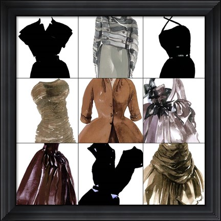 Framed Fashion 9-Patch Print