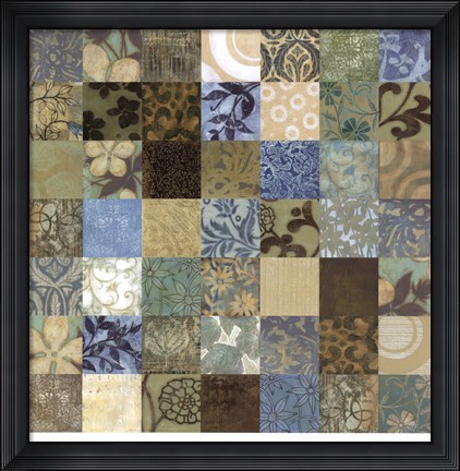 Framed Seabreeze 49-patch - close up Print