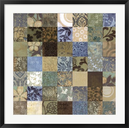 Framed Seabreeze 49-patch - close up Print