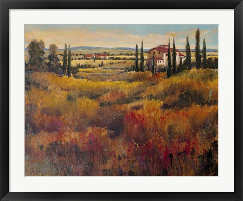 Framed Tuscany I Print