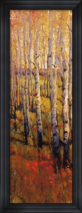 Framed Vivid Birch Forest I Print