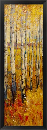 Framed Vivid Birch Forest II Print