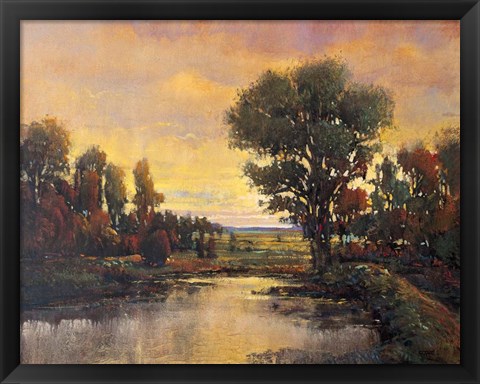 Framed Riverside Light III Print