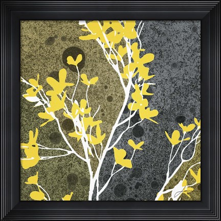 Framed Moon Flowers II Print