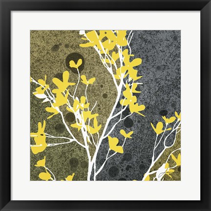 Framed Moon Flowers II Print