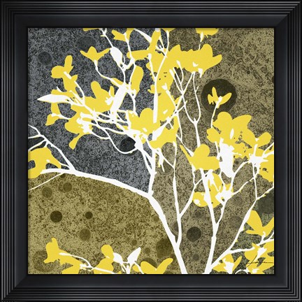 Framed Moon Flowers III Print