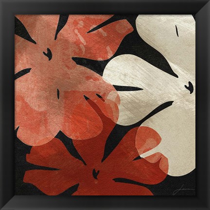 Framed Bloomer Tiles III Print