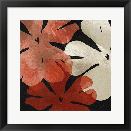 Framed Bloomer Tiles III Print