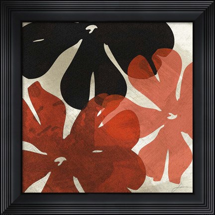 Framed Bloomer Tiles IV Print